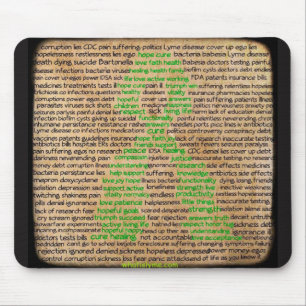 Mousepad Cartaz de Sentimentos da Doença de Lyme, Negado, I