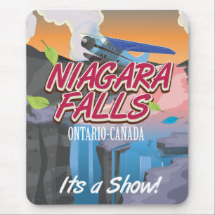 Mousepad Cartaz de viagem Niagara Falls Ontário Canadá