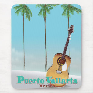 Mousepad cartaz de viagem Puerto Vallarta México