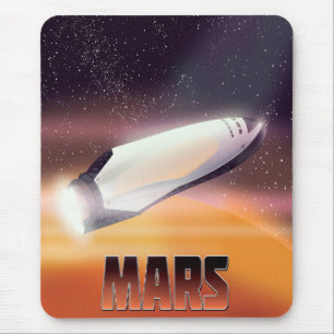 Mousepad Cartaz do Espaço de Marte