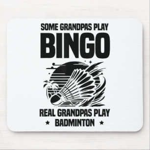 Mousepad Cartaz Do Jogador De Badminton Do Shuttle Ecg