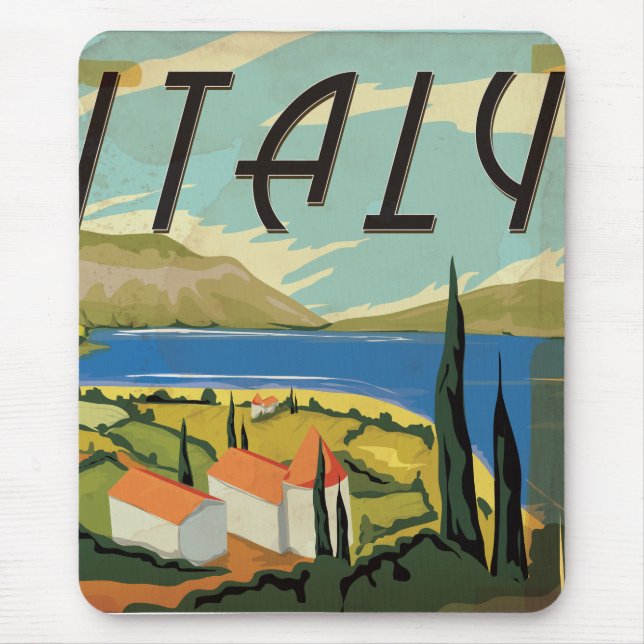 Mousepad Cartaz Italiano Vintage (Frente)