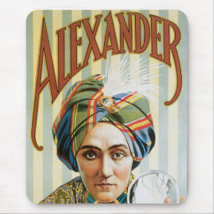 Mousepad Cartaz Mágico Vintage, Alexander, o Homem que Sabe