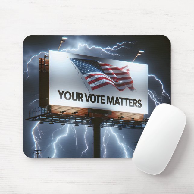 Mousepad Cartaz Seu Voto Importa (Com mouse)