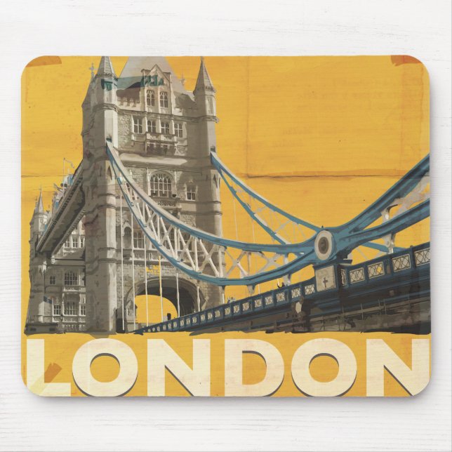 Mousepad Cartaz Vintage Londres (Frente)