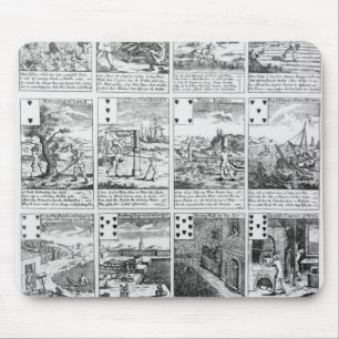 Mousepad Cartões de jogo que satirizam riscos da "bolha"