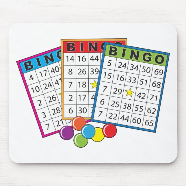 Mousepad Cartões do Bingo (Frente)