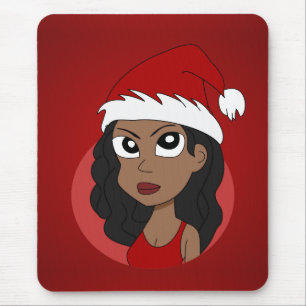 Mousepad Cartografia da menina de Natal
