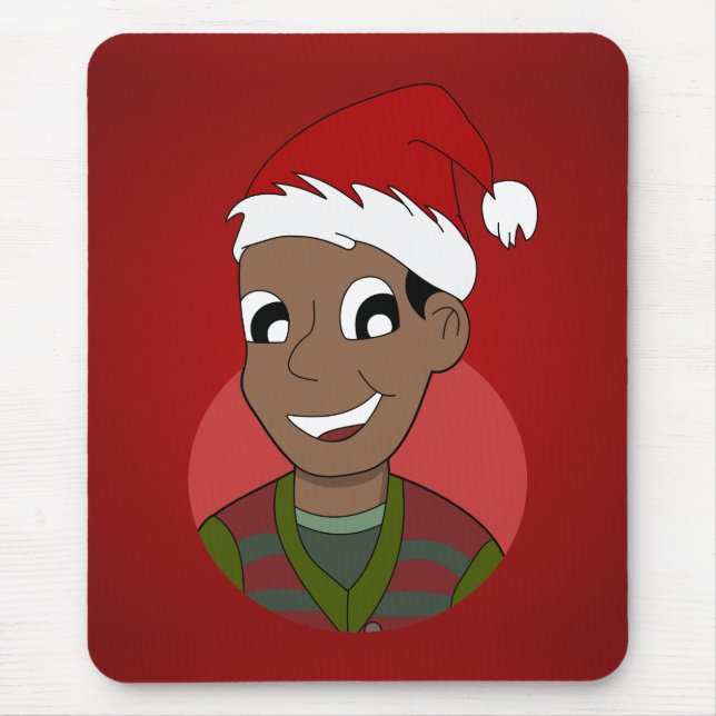 Mousepad Cartografia de cara de Natal (Frente)