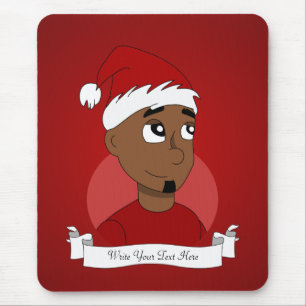 Mousepad Cartografia de cara de Natal