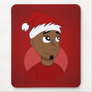 Mousepad Cartografia de cara de Natal
