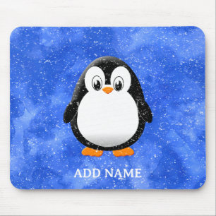 Mousepad Cartografia de Pinguim-Gato Personalizada de Inver
