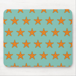 Mousepad Cartografia de Starfish Laranja-Corte