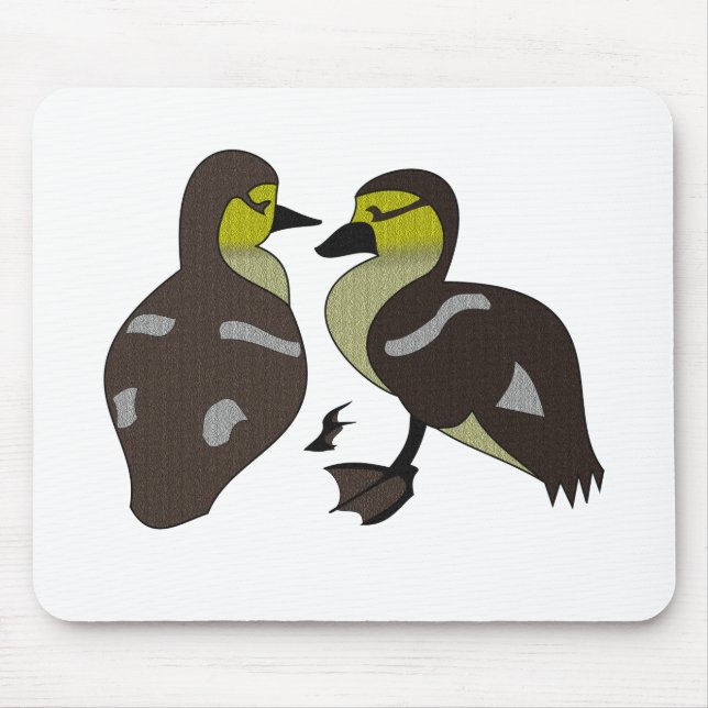 Mousepad Cartoon Adorável Twin Baby Duckling Huddling (Frente)
