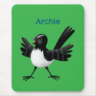 Mousepad Cartoon australiano Willie Wagtail personalizado