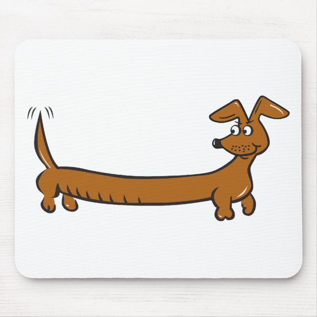Mousepad Cartoon Bonito Dacjshund (Frente)