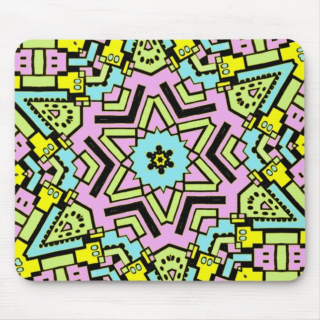 Mousepad Cartoon Caleidoscópio 04 (Frente)