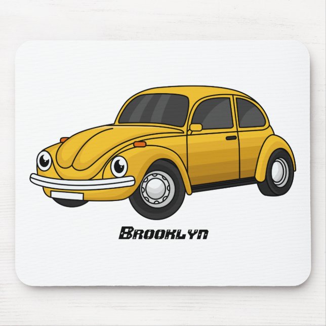 Mousepad Cartoon de carro clássico (Frente)
