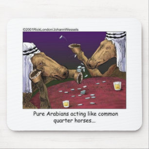 Mousepad Cartoon de Cavalo Oferece Camisetas e Coleções