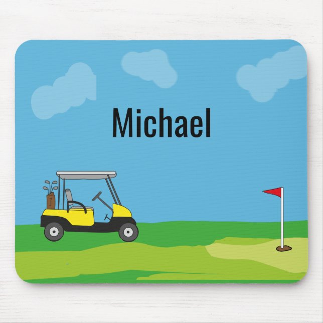 Mousepad Cartoon de Golf Cartoon Personalizado (Frente)