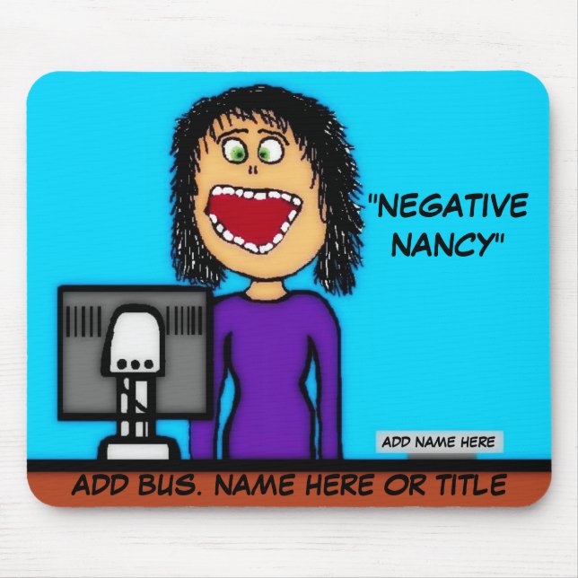 Mousepad Cartoon de Nancy Negativo (Frente)