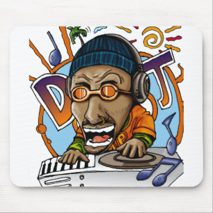 Mousepad Cartoon DJ design