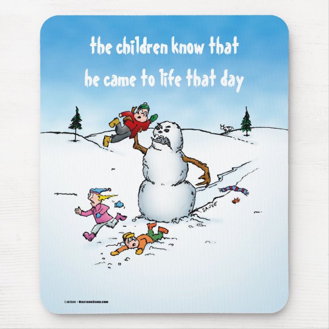 Mousepad Cartoon do Killer Snowman (Frente)