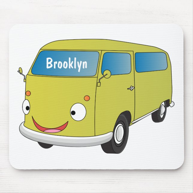 Mousepad Cartoon do verde limão clássico (Frente)