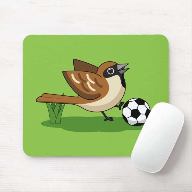 Mousepad Cartoon Gelado Jogando Futebol (Com mouse)