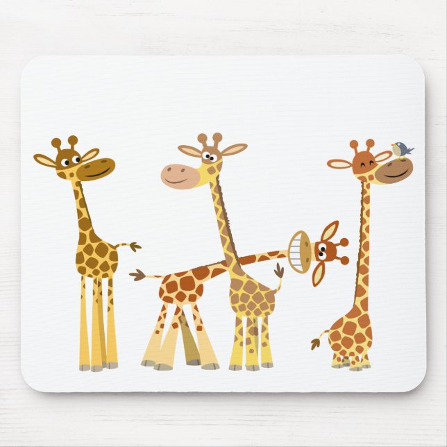 Mousepad Cartoon Girafas: O Prato-do-Sol (Frente)
