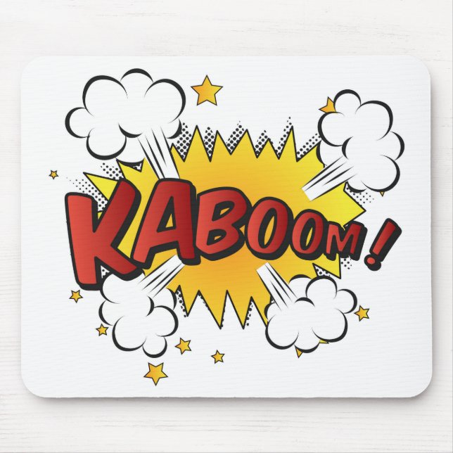 Mousepad Cartoon Kaboom! Dividir (Frente)