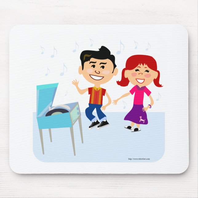 Mousepad Cartoon Kids Record Party Design (Frente)