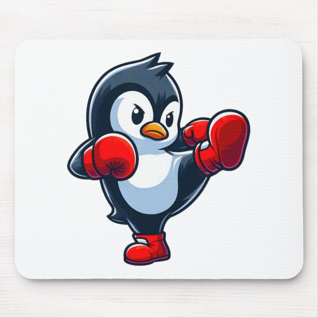 Mousepad Cartoon legal Pinguin Boxter (Frente)