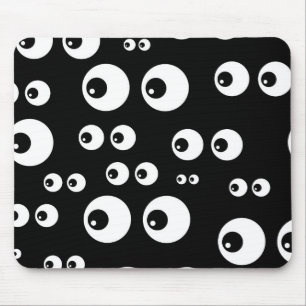 Mousepad Cartoon Negro Engraçado Olhos Sem Vista