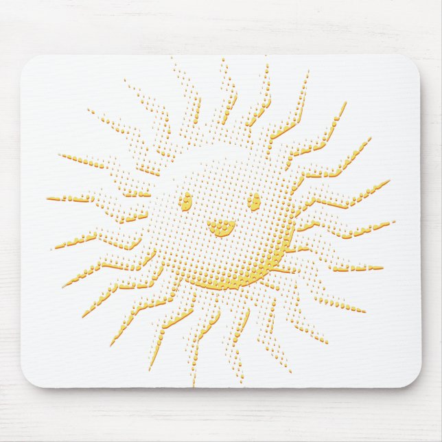Mousepad Cartoon Smiling Sun Face (Frente)