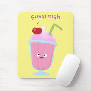 Mousepad Cartoon sundae de sorvete de morango