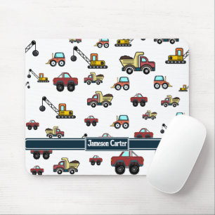 Mousepad Cartoon Truck Car Cargueiro Nome do Veículo Person