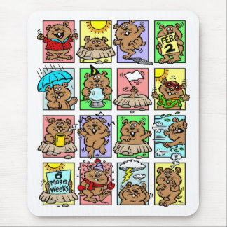 Mousepad Cartuns Engraçados do Dia do Groundhog