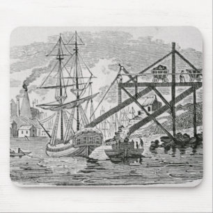 Mousepad Carvão da carga em navios de carga