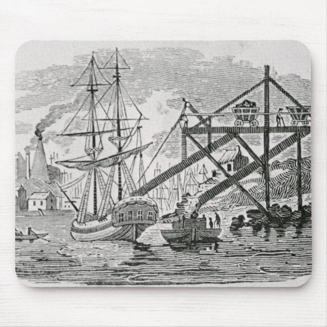 Mousepad Carvão da carga em navios de carga (Frente)
