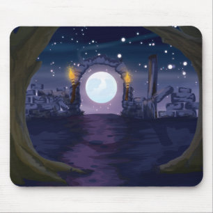 Mousepad casa assombrada desenho animado