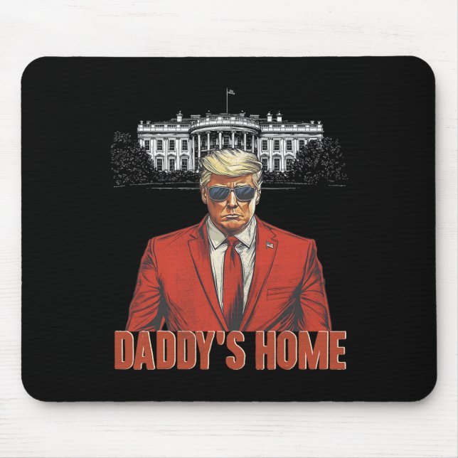 Mousepad Casa Branca de Daddys Trump 2024 (Frente)