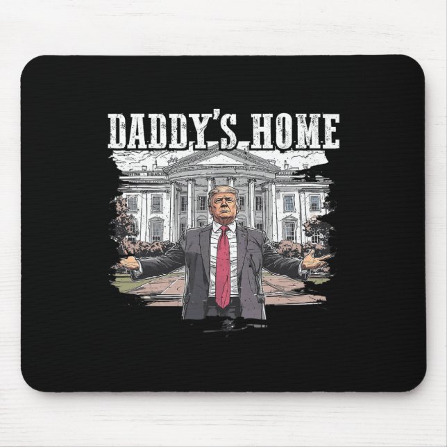 Mousepad Casa Branca do Funny Trump Pai 2024 (Frente)