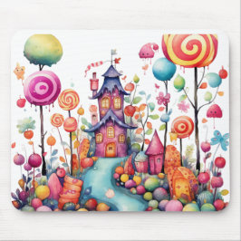 MOUSEPAD CASA COLORIDA DE HALLOWEEN CANDY