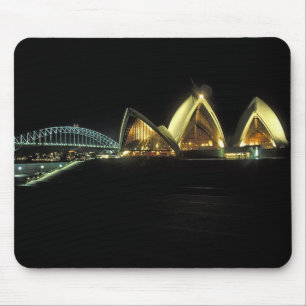 Mousepad Casa da Ópera de Sydney à noite, Nova Gales do Sul