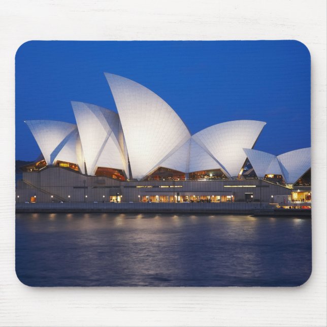 Mousepad Casa da Ópera de Sydney à Noite, Sydney, Nova Gale (Frente)