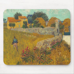 Mousepad Casa da quinta de Vincent van Gogh em Provence,