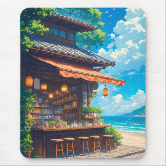 Mousepad Casa de Chá Lanterna à Beira-Mar