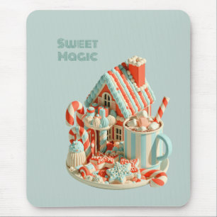 Mousepad Casa de Doce 3D Pastel Magia Doce