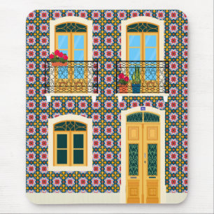 Mousepad Casa de Lisboa com azulejos